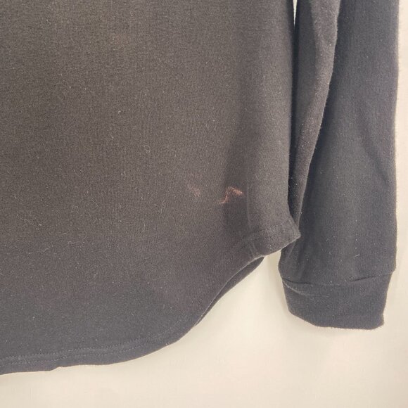 DISNEY Parks Star Wars Rogue One Black Silver Bling Hoodie Sweater Size Medium - Picture 7 of 7